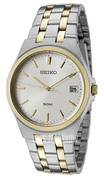 Seiko Dress Srebrny/Stal w odcieniu złota Ø35 mm SGEF12P1