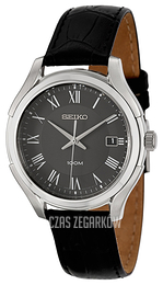 Seiko Dress Czarny/Skóra Ø38 mm SGEF73