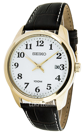 Seiko Dress Biały/Skóra Ø39 mm SGEG18