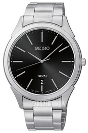 Seiko Dress Czarny/Stal Ø41 mm SGEG69