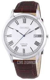 Seiko Srebrny/Skóra Ø40 mm SGEG97