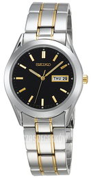 Seiko Dress Czarny/Stal w odcieniu złota Ø40 mm SGFA09