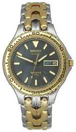 Seiko Czarny/Stal SGG456