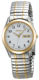 Seiko Dress Biały/Stal w odcieniu złota Ø40 mm SGG740