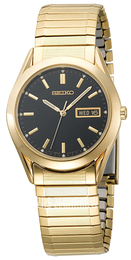 Seiko Dress Czarny/Stal w odcieniu złota Ø40 mm SGG744