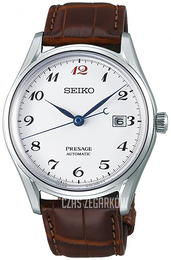 Seiko Presage Biały/Skóra Ø39.5 mm SJE075J1