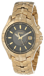 Seiko Kinetic Szary/Stal w odcieniu złota Ø41 mm SKA404