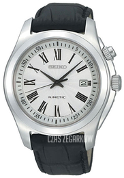 Seiko Biały/Skóra Ø45 mm SKA467P2