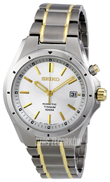 Seiko Dress Srebrny/Stal w odcieniu złota Ø41 mm SKA497