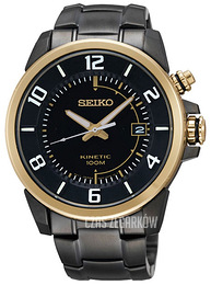 Seiko Kinetic Czarny/Stal Ø41 mm SKA556P1