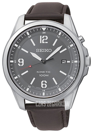 Seiko Szary/Skóra Ø42 mm SKA613P1