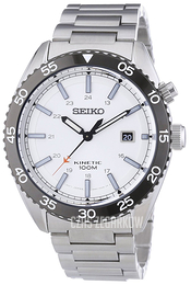 Seiko Kinetic Biały/Stal Ø44 mm SKA615