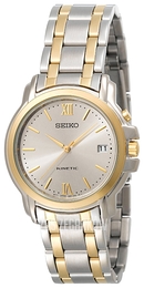 Seiko Dress Beżowy/Stal w odcieniu złota Ø37 mm SKH640
