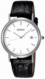 Seiko Dress Mens Biały/Skóra Ø33 mm SKK693P1
