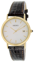 Seiko Dress Biały/Skóra Ø34 mm SKK698