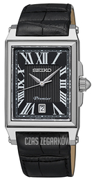 Seiko Premier Czarny/Skóra SKK719P1