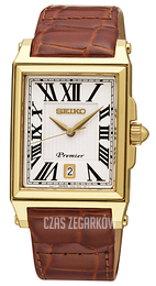 Seiko Premier Biały/Skóra SKK720P1