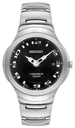 Seiko Czarny/Stal Ø36 mm SKP129