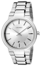 Seiko Dress Srebrny/Stal Ø40 mm SKP353