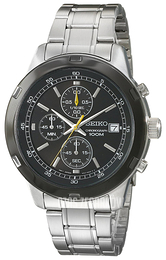 Seiko Chronograph Czarny/Stal Ø44 mm SKS435