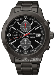 Seiko Czarny/Stal Ø46 mm SKS437
