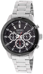 Seiko Czarny/Stal Ø43 mm SKS611P1