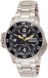 Seiko 5 Atlas Czarny/Stal Ø45 mm SKZ211K