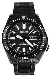 Seiko Czarny/Stal Ø42 mm SKZ329J1