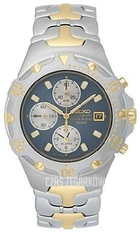 Seiko Chronograph Niebieski/Stal w odcieniu złota Ø40.5 mm SNA278