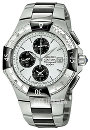 Seiko Coutura Biały/Stal Ø45 mm SNA457