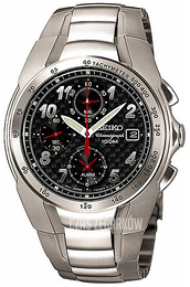 Seiko Chronograph Szary/Stal Ø40 mm SNA553