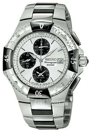 Seiko Biały/Stal Ø42 mm SNA569P1