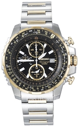 Seiko Flight Master Czarny/Stal Ø46 mm SNAD06