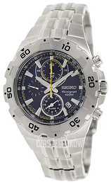 Seiko Chronograph Niebieski/Stal Ø42 mm SNAD33P1
