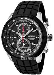 Seiko Chronograph Czarny/Guma Ø45 mm SNAD95