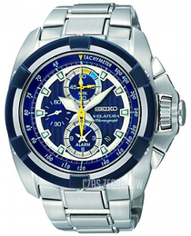 Seiko Velatura Niebieski/Stal Ø45 mm SNAE19