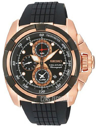 Seiko Velatura Czarny/Guma Ø42 mm SNAE76