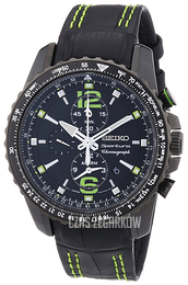 Seiko Czarny/Skóra Ø42 mm SNAE97P1