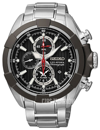 Seiko Czarny/Stal Ø47 mm SNAF39P1