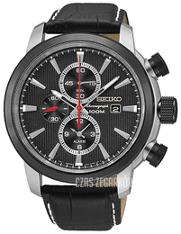 Seiko Czarny/Skóra Ø45 mm SNAF47P2