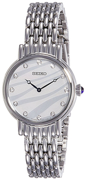Seiko Dress Biały/Stal Ø45 mm SNAF69P1
