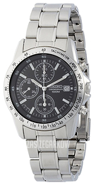 Seiko Chronograph Czarny/Stal Ø38 mm SND367PC