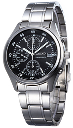 Seiko Czarny/Stal Ø45 mm SNDA21