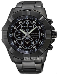 Seiko Czarny/Stal Ø45 mm SNDD77