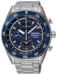 Seiko Chronograph Niebieski/Stal Ø45 mm SNDG55P1