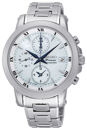 Seiko Premier Biały/Stal Ø37 mm SNDV71P1