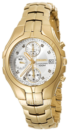 Seiko Chronograph Srebrny/Stal w odcieniu złota Ø35 mm SNDZ22