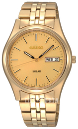 Seiko Żółte złoto/Stal w odcieniu złota Ø37 mm SNE036P1
