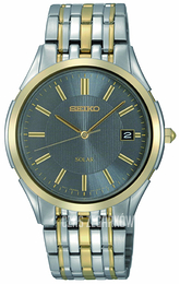 Seiko Dress Szary/Stal w odcieniu złota Ø38 mm SNE128