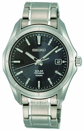 Seiko Dress Czarny/Tytan Ø37 mm SNE141P1